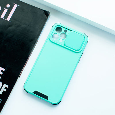 Colour Me Vivid Camera Slider Apple iPhone 12 Pro Cover iPhone 12 Pro June Trading Turquoise Blue  