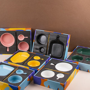 Meraz Snow White Serving Set (4 Pcs) Serving Platters The June Shop   