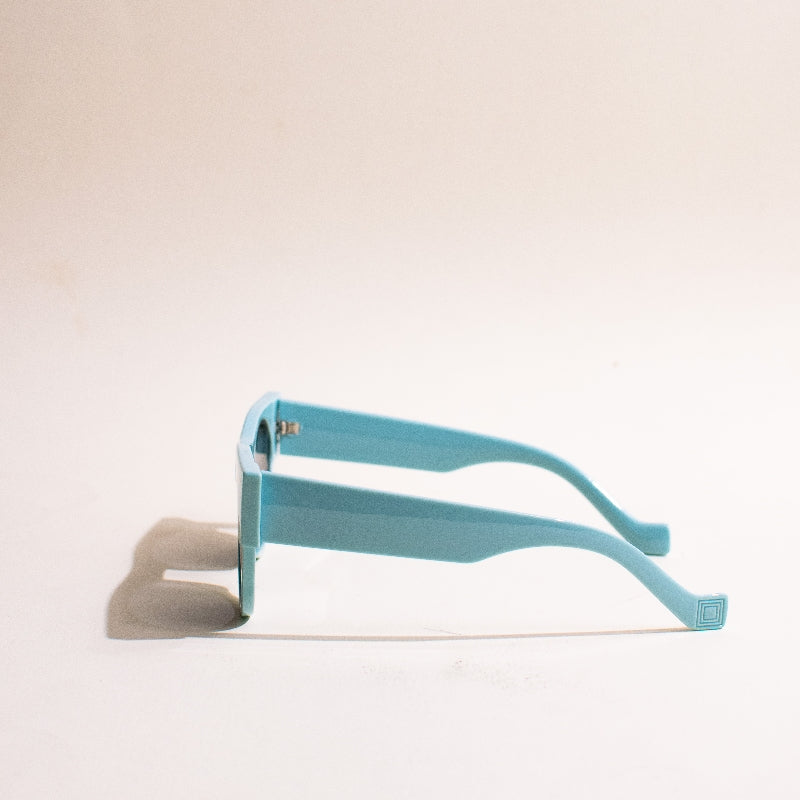 Wing-It Round Blue Cateye Sunglass Eyewear June Trading   