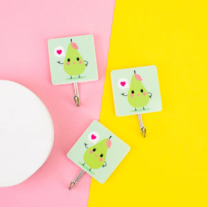 Love Pear Stick-On Hook Hooks ERL   