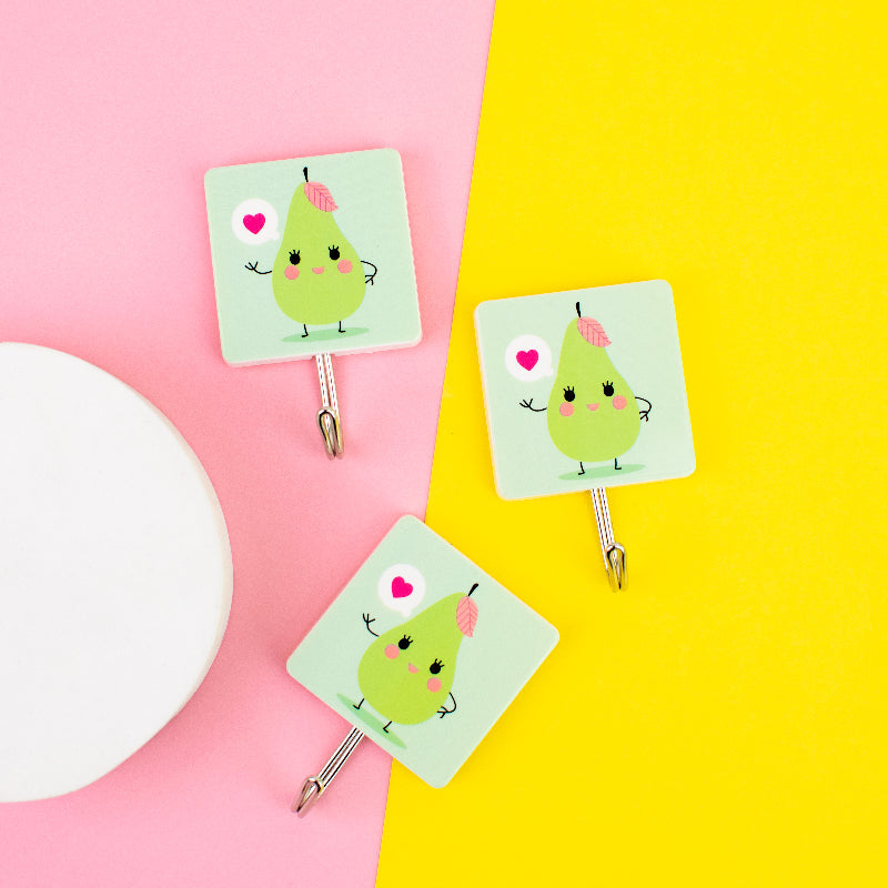 Love Pear Stick-On Hook Hooks ERL   