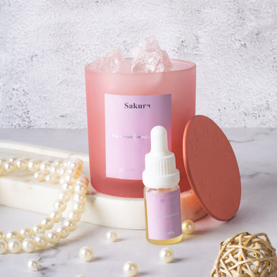 Kensho Essential Oil Diffuser | Pink Salt Crystal Candles The June Shop   