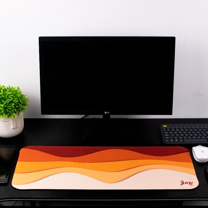 Gradient Waves Versatile Desk Mat Desk Mats June Trading   