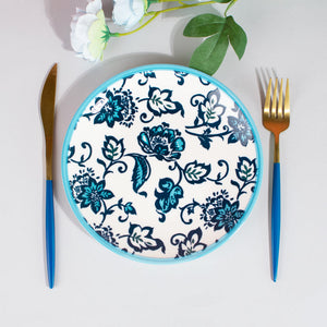 Contemporary Floral Starter Plate Starter Plates June Trading   