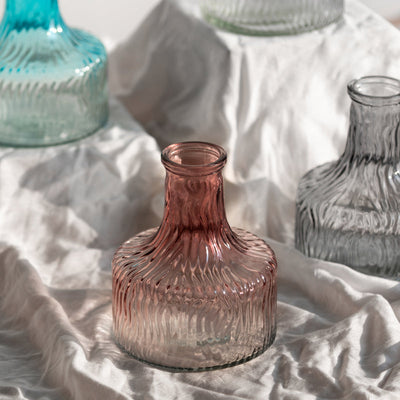 Vintage Murano Glass Vase Vases June Trading Rose Stained  