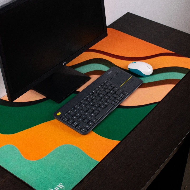 Whimsical Waves Extended Versatile Desk Mat Desk Mats The June Shop   