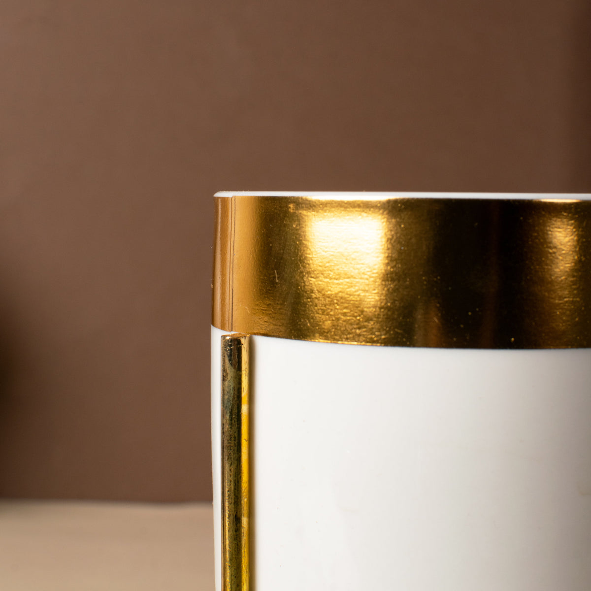 Gold Border Ceramic Vase Vases June Trading   