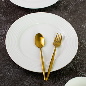 Ivory White Dinner Plate Dinner Plates The June Shop   