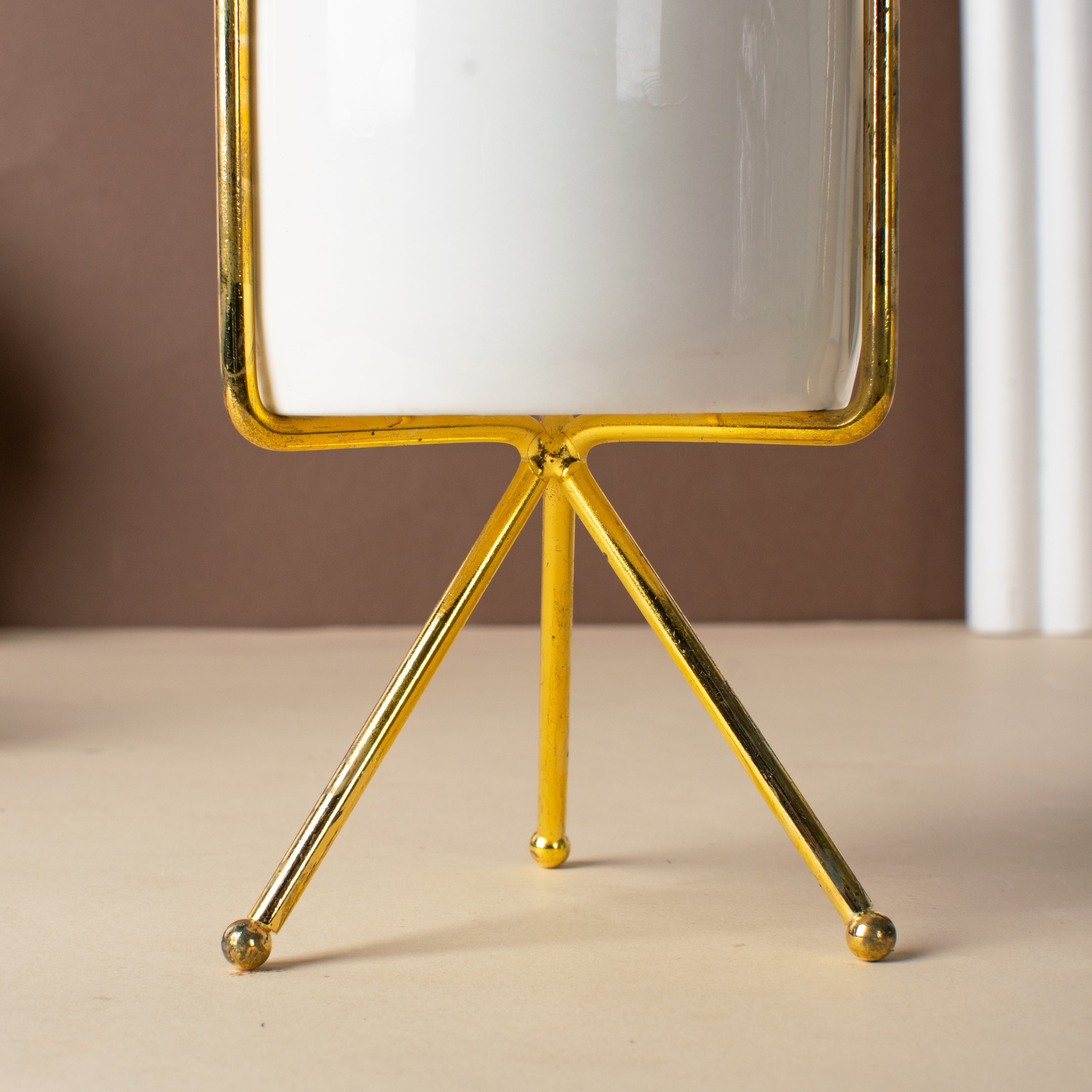 Gold Border Ceramic Vase Vases June Trading   