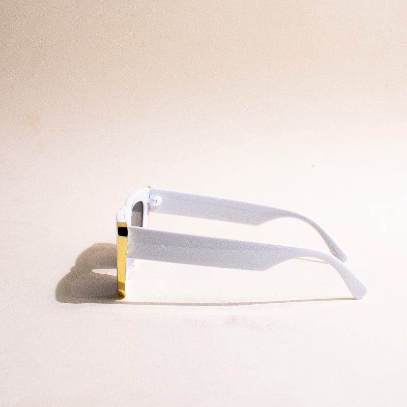 OOTD Rectangle Cateye Paper White Sunglass Eyewear The June Shop   