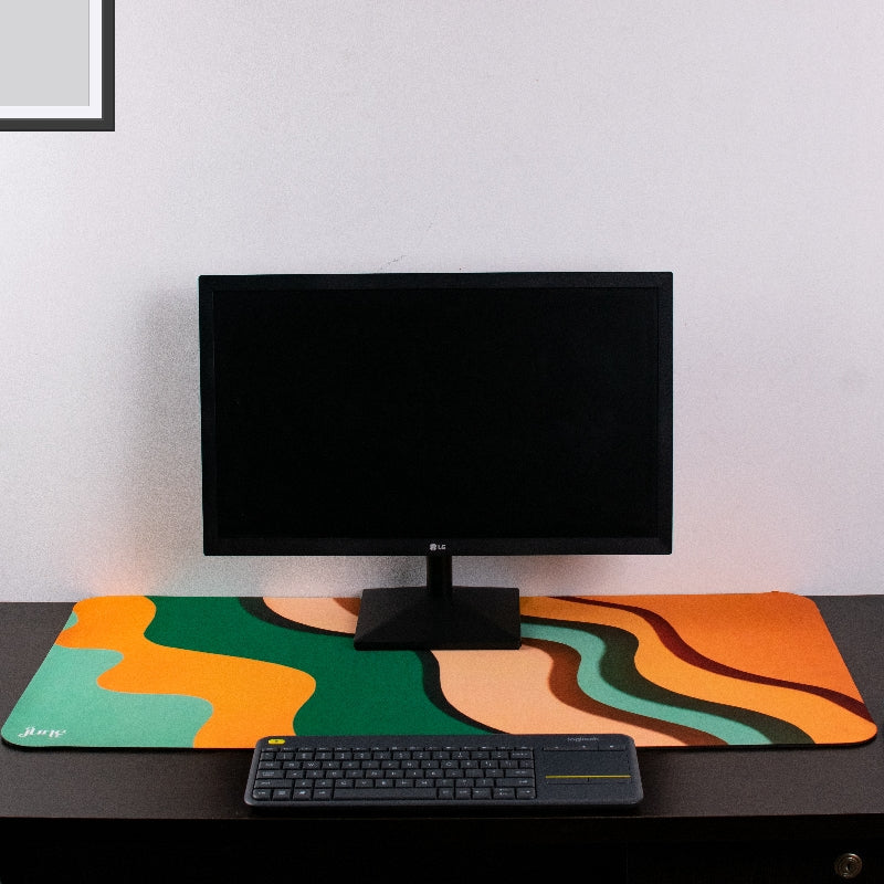 Whimsical Waves Extended Versatile Desk Mat Desk Mats The June Shop   