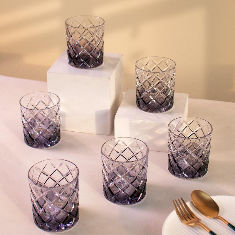 Midnight Prism Crystal Glasses (Set Of 2, 4 & 6)