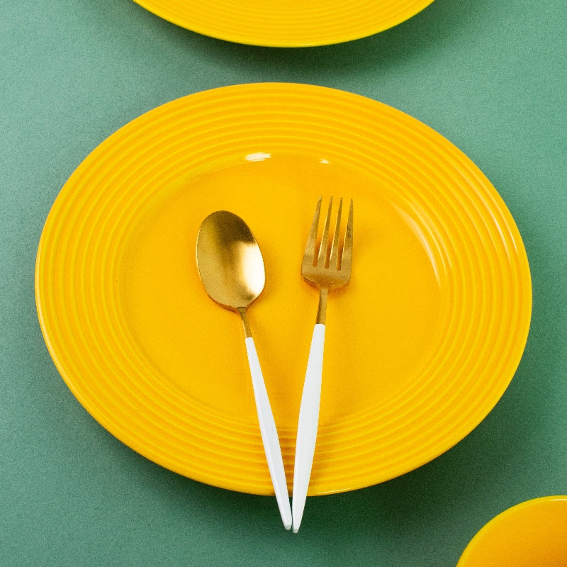 Mustard Yellow Dinner Plate Dinner Plates The June Shop   