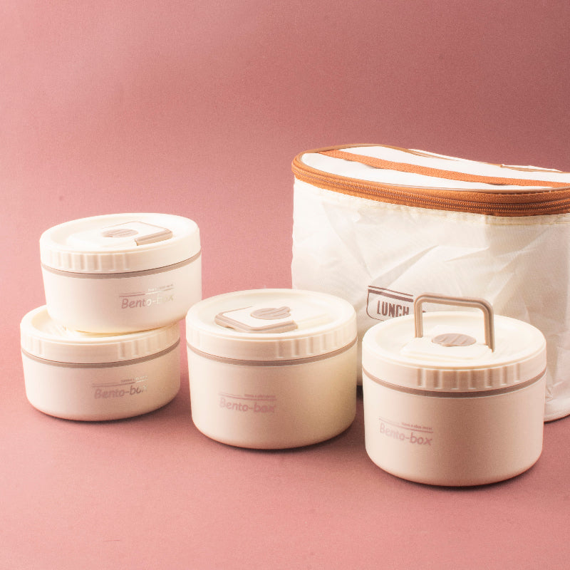 FreshCarry Bento Lunch System with Airtight Bowl & Insulated Container Bag