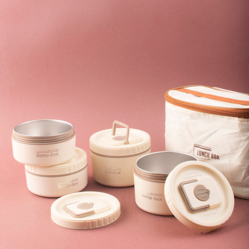 FreshCarry Bento Lunch System with Airtight Bowl & Insulated Container Bag