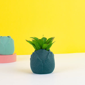 Lotus Bud Ceramic Vase Vases June Trading Deep green  