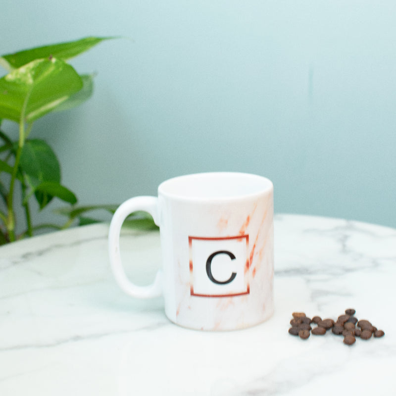 Speckled Ceramic Initials Coffee Mug Coffee Mugs June Trading C  