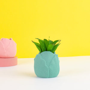 Lotus Bud Ceramic Vase Vases June Trading Mint Green  