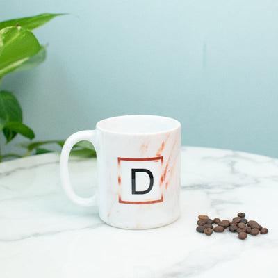 Speckled Ceramic Initials Coffee Mug Coffee Mugs June Trading D  