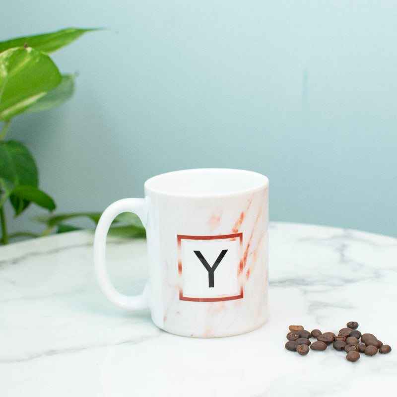 Speckled Ceramic Initials Coffee Mug Coffee Mugs June Trading Y  