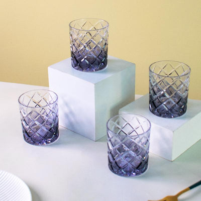 Midnight Prism Crystal Glasses (Set Of 2, 4 & 6)