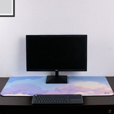 Pastel Cloudscape Extended Versatile Desk Mat Desk Mats The June Shop   