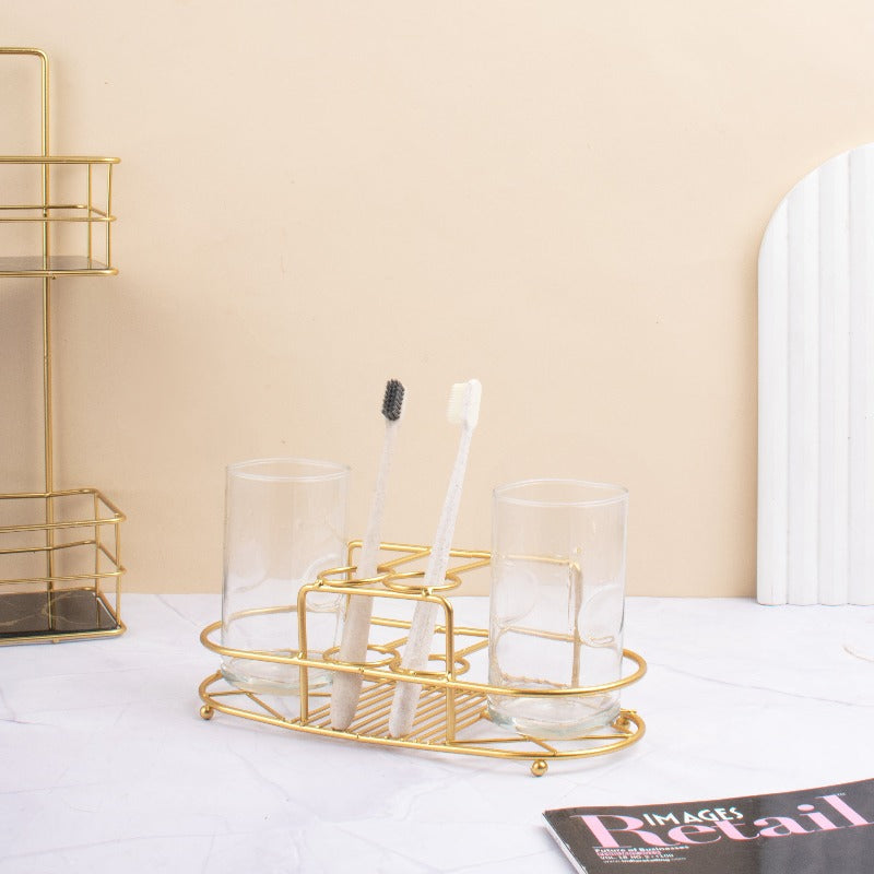 Peak-Adorned Oral Care Organizer (Multipurpose)