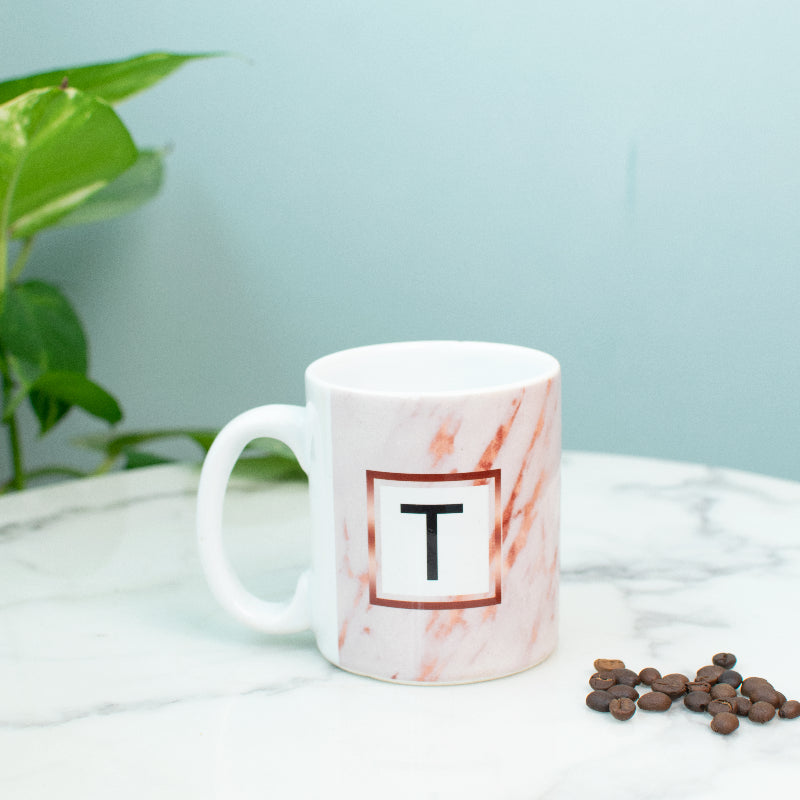 Speckled Ceramic Initials Coffee Mug Coffee Mugs June Trading T  