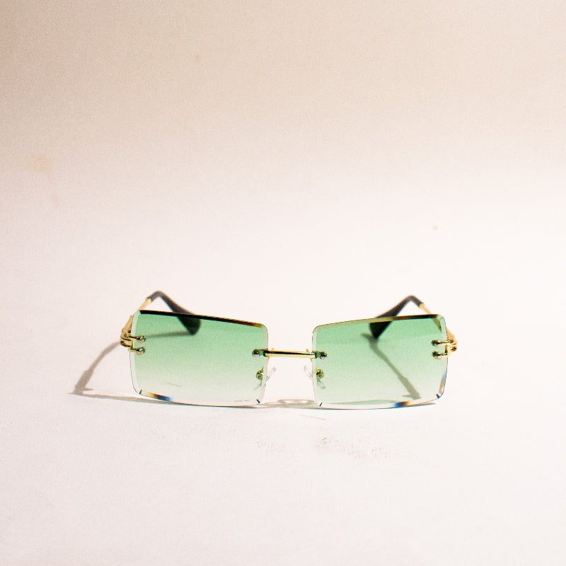 Pop-Love Ombre Seafoam Rimless Sunglass Eyewear June Trading   