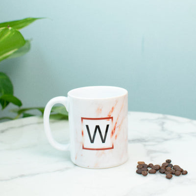 Speckled Ceramic Initials Coffee Mug Coffee Mugs June Trading W  