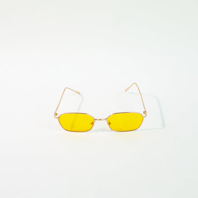 Vintage Butter Yellow Full-Rim Unisex Sunglass Eyewear June Trading   