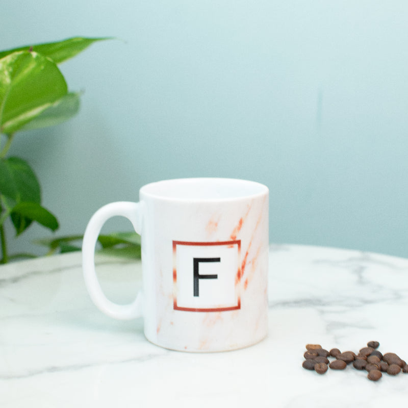 Speckled Ceramic Initials Coffee Mug Coffee Mugs June Trading F  