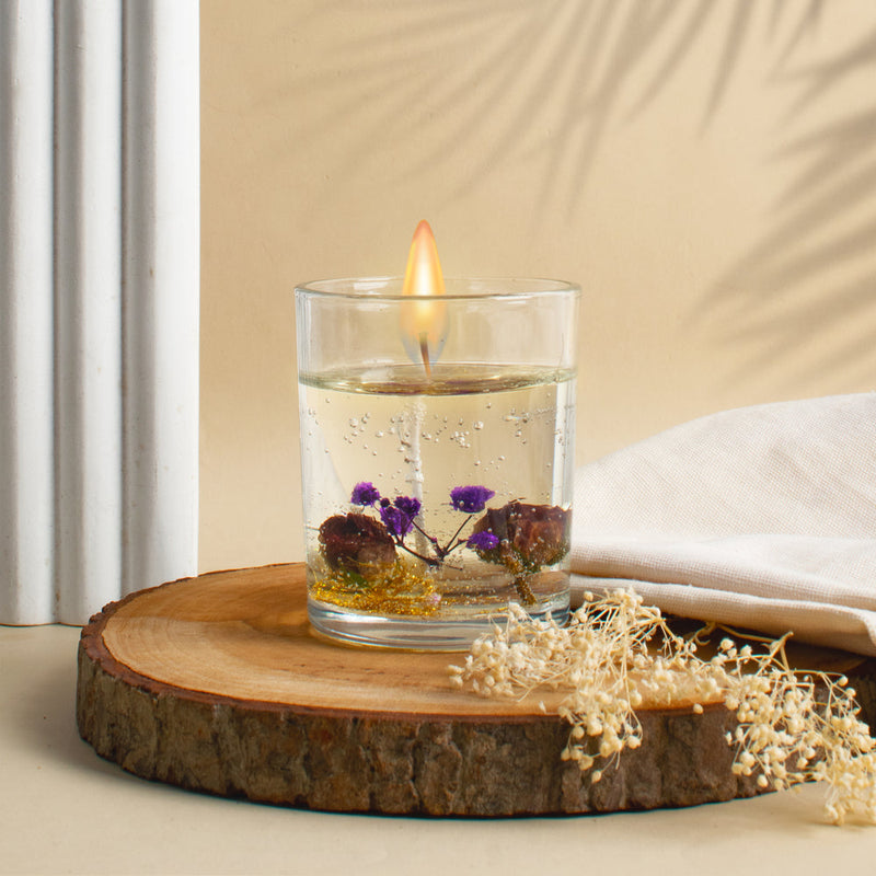 Dried Bloom Aroma Gel Candle | Brisk Neroli Candles The June Shop   