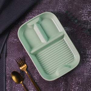 Araceli Sectioned Plate Serving Tray The June Shop Fern Green  