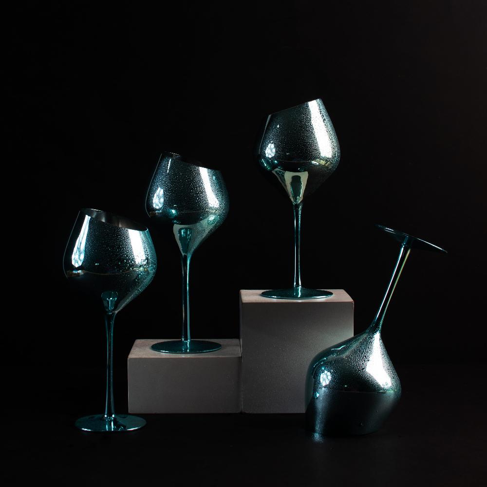 Sterling Aqua Echo Wine Glass