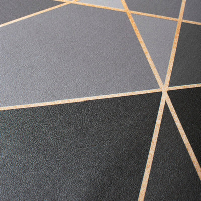 Abstract Black Table Mats Set | 6 Pcs Tablemat The June Shop   