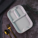 Araceli Sectioned Plate Serving Tray The June Shop Pewter Grey  