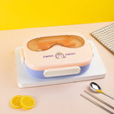 Grub Wonderland Lunch Box Lunch Boxes June Trading Peach Blue  