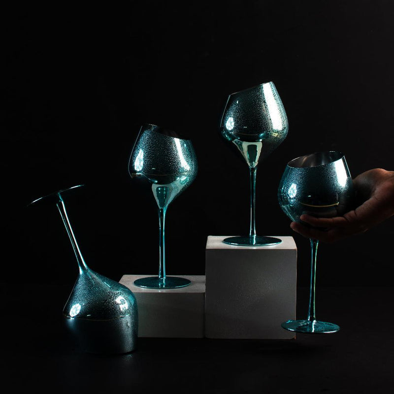 Sterling Aqua Echo Wine Glass