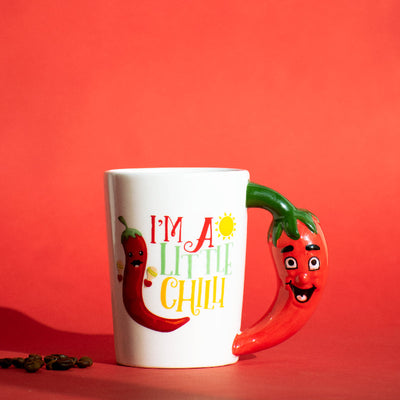 Fun & Happy Chilli Coffee Mug Coffee Mugs June Trading   
