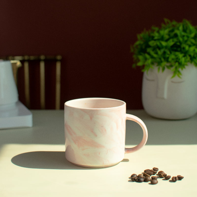 Speckled Flamingo Ceramic Mug Coffee Mugs June Trading Minimalist  