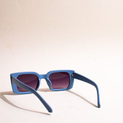 Vintage Rectangle True Blue Sunglass Eyewear June Trading   