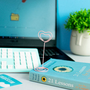 Desktop Metal Card Holder Stand Metal Stand June Trading Heart  