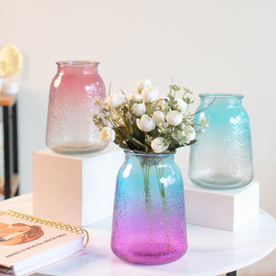 Elegant Frosted Glass Vase