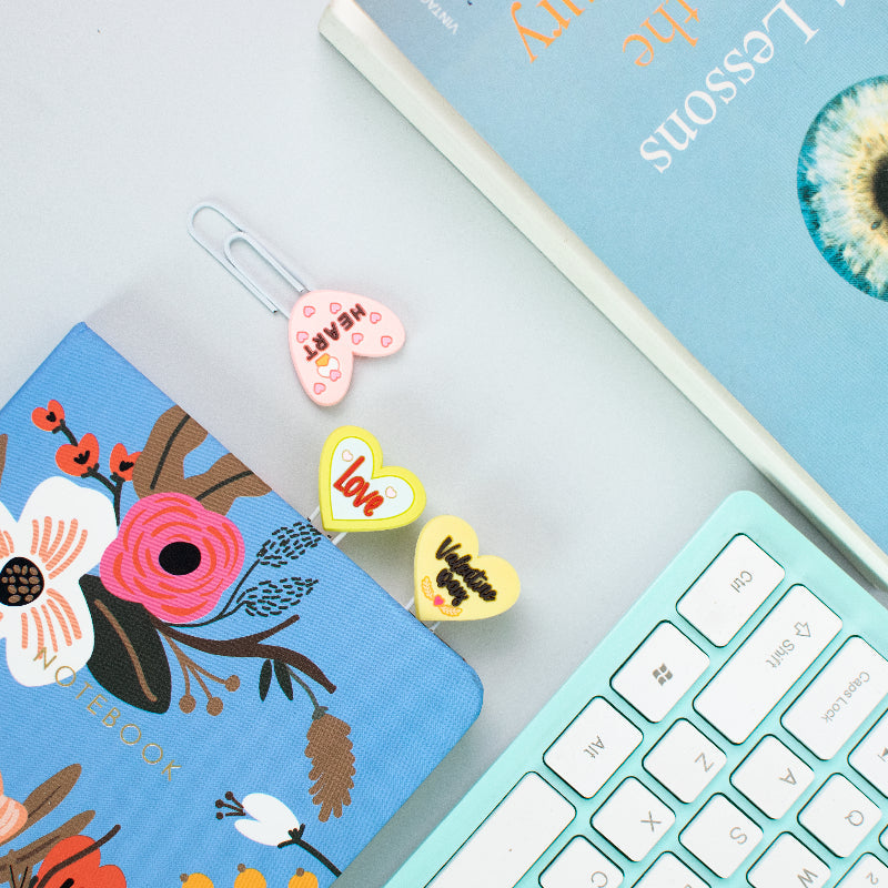 Heart Paper Clips - Assorted (Set Of 3)