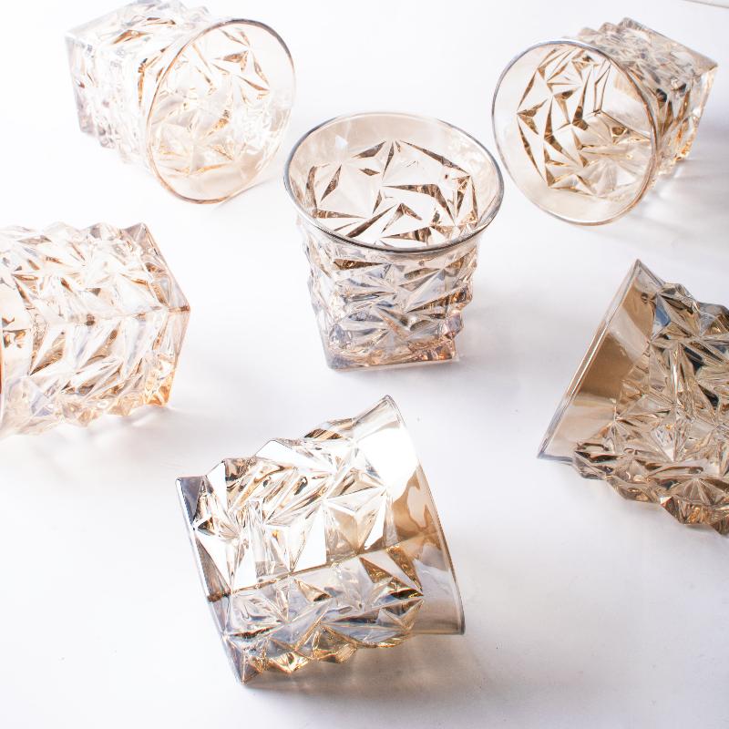 Luxe Diamond Cut Glass (Set Of 2)