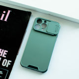 Colour Me Vivid Camera Slider Apple iPhone 14 Pro Max Cover iPhone 14 Pro Max June Trading Fern Metallic Green  