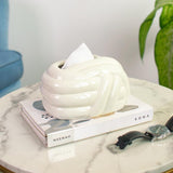 Knotted Elegance Ceramic Tissue Holder