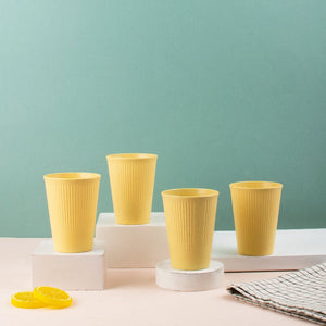 Drink Up Contemporary Tumbler Set Of 4 (Wheat-Straw) Travel Mug The June Shop Pineapple Crush  