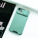 Colour Me Vivid Camera Slider Apple iPhone 14 Plus Cover iPhone 14 Plus June Trading Fern Metallic Green  